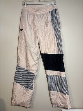 Reebok tan and Black Striped Track Pants